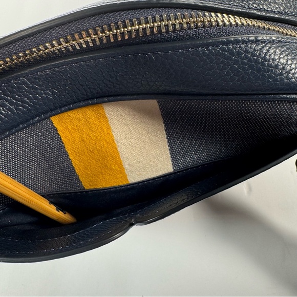 Kate Spade Astrid Striped Canvas and Leather Medium Crossbody Handbag - Picture 7 of 15